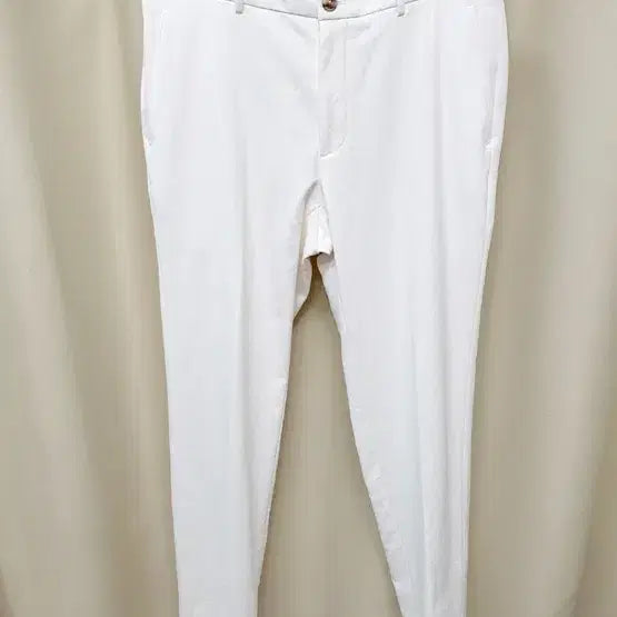 [BUNJANG] Galaxy Men's Linen Pants White / 갤럭시 남성 린넨 팬츠 화이트 31-33