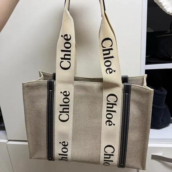 [BUNJANG] Chloé Woody Medium Tote Bag / 끌로에 우디 미디움 토트백