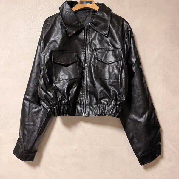 [BUNJANG] Faux Leather Rider Jacket / 라이더 자켓