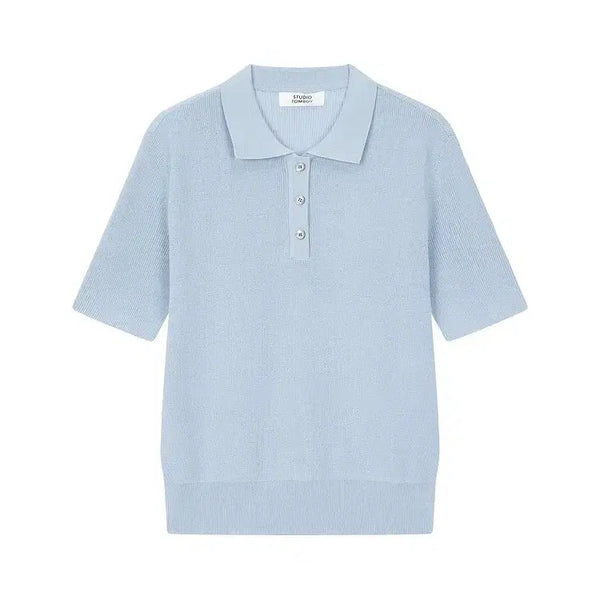 [BUNJANG] Studio Tomboy Short Sleeve Knit Top / 스튜디오톰보이 반팔 니트 F