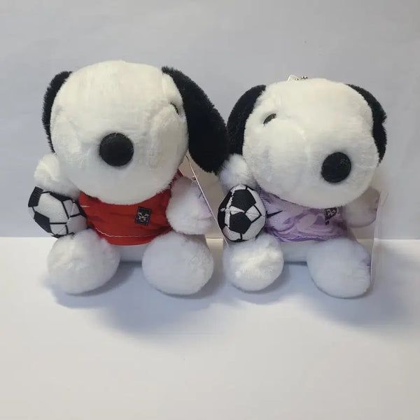 [BUNJANG] Snoopy Soccer Plush Keychain Bundle Set (2 Items) / [새상품] 스누피 축구 인형 키링 2개 일괄