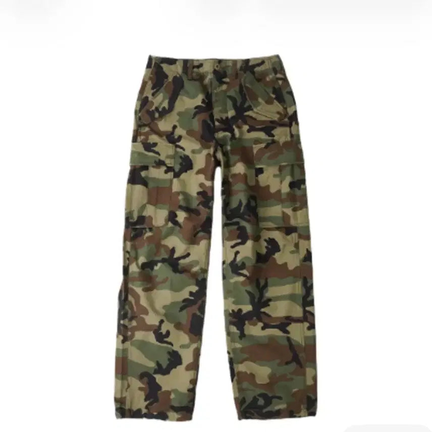 [BUNJANG] Stussy Woodland Camo Cargo Pants / [32] 스투시 카고팬츠 우드랜드 카모