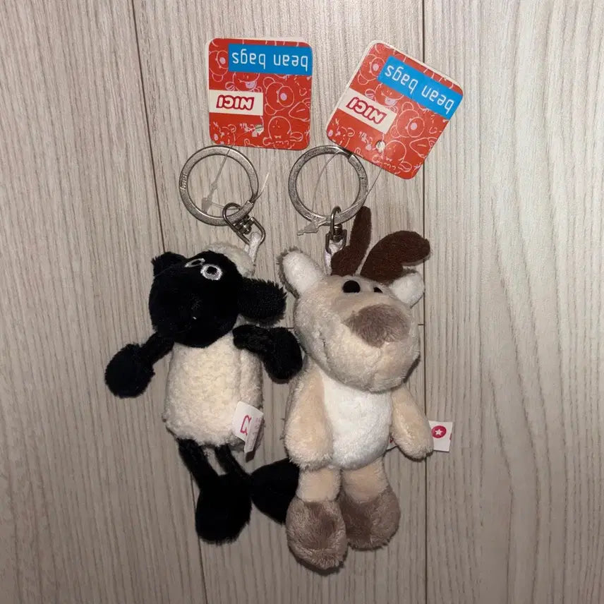 [BUNJANG] NICI Sheep/Reindeer Keyring / NICI 니키 키링 동물키링 양 순록 그로밋 숀