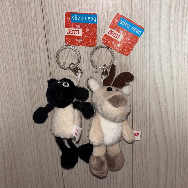 [BUNJANG] NICI Sheep/Reindeer Keyring / NICI 니키 키링 동물키링 양 순록 그로밋 숀