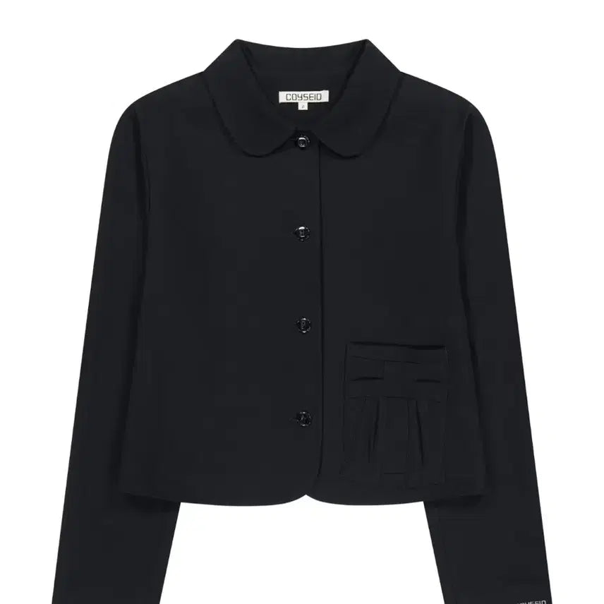 [BUNJANG] KOSEIO Ribbon Jacket Setup Black Size 1 / 코이세이오 리본자켓 셋업 블랙 1사이즈