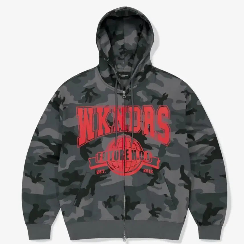 [BUNJANG] Weekenders H.O.F Zip-Up Hoodie (B.Camo) / 위켄더스 후드집업 H.O.F ZIPUP HOODIE (B.CAMO)