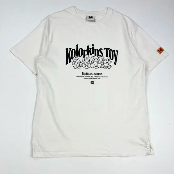 [BUNJANG] Kodak Printing Short Sleeve T-Shirt White / (사용감존재, M) KODAK 코닥 프린팅 반팔티 화이트