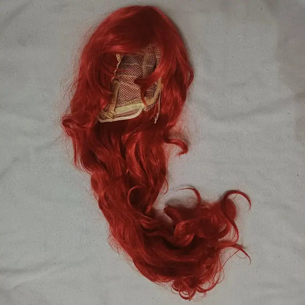 [BUNJANG] Red Wavy Cosplay Wig / 빨간색 웨이브가발 코스프레