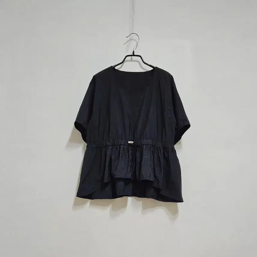 [BUNJANG] Crinkled String Blouse / 바스락 스트링 블라우스
