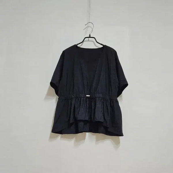 [BUNJANG] Crinkled String Blouse / 바스락 스트링 블라우스