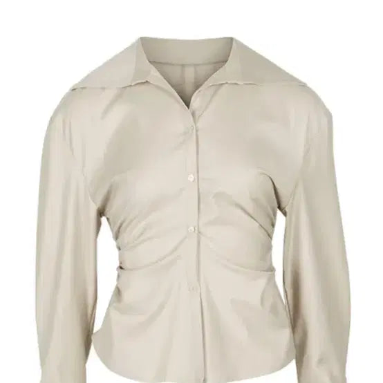 [BUNJANG] Parsons Blouse Shirt Beige / 파슨스 블라우스 셔츠 베이지