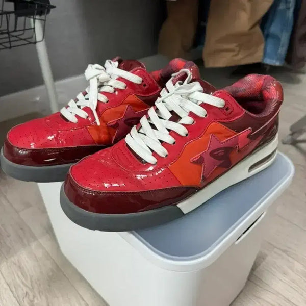 [BUNJANG] BAPE Roadsta Sneakers Red 285 / 베이프 로드스타 285 레드