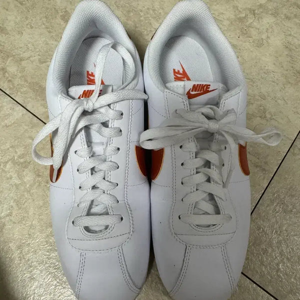 [BUNJANG] Nike Cortez Leather Orange 275 / 나이키 코르테즈 레더 오렌지 275