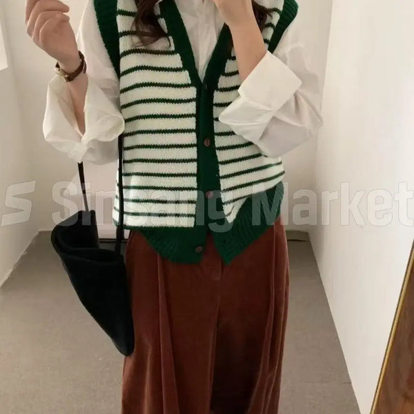 [BUNJANG] Striped Vest / [빠른발송] 단가라조끼631