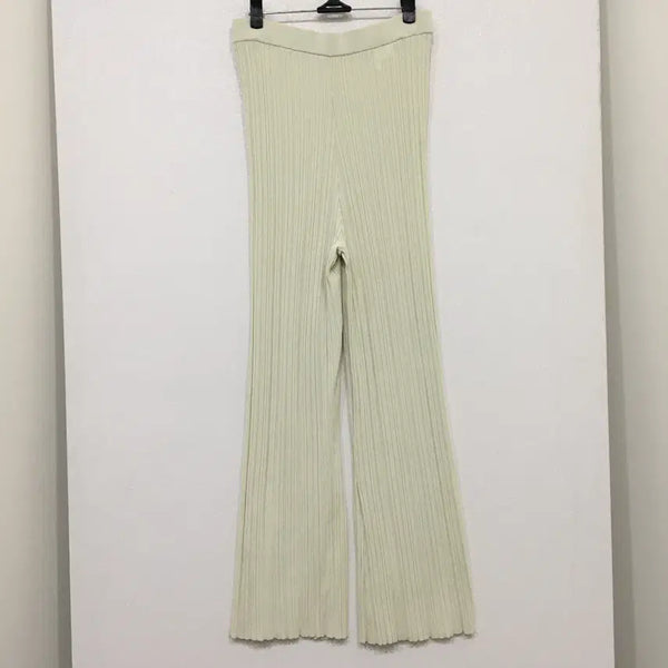 [BUNJANG] ROHE Pleated Knit Pants / 한섬 ROHE 로에 플리티드 니트 팬츠 34