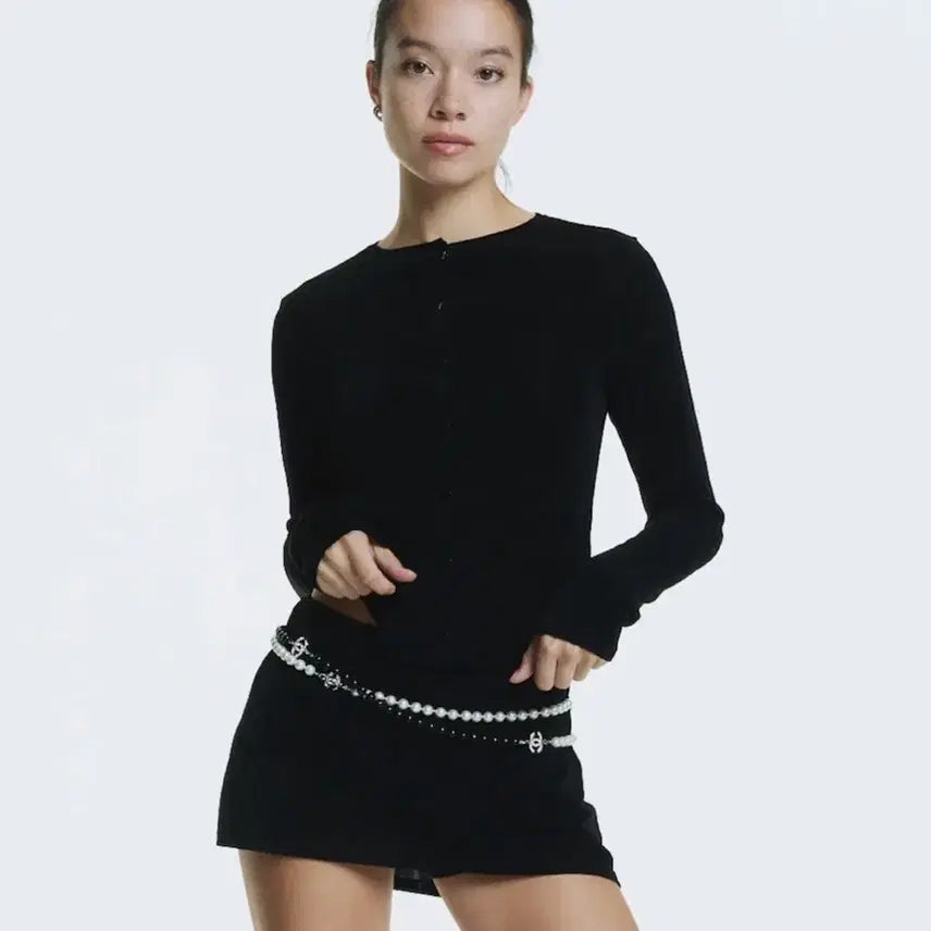 [BUNJANG] GLOWNY G BOX Cardigan Set Black / 글로니 G BOX 가디건 세트 블랙