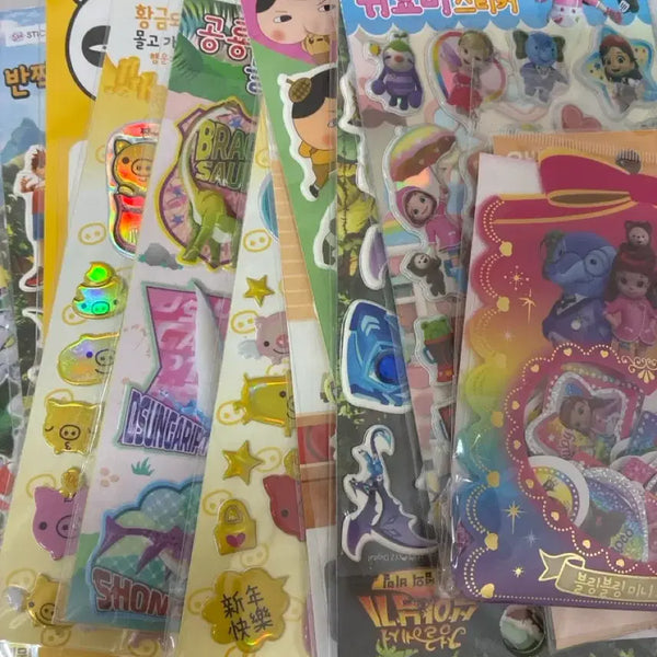 [BUNJANG] Vintage Sticker Bundle Set (15 pcs) / 고전 스티커들 일괄 판매