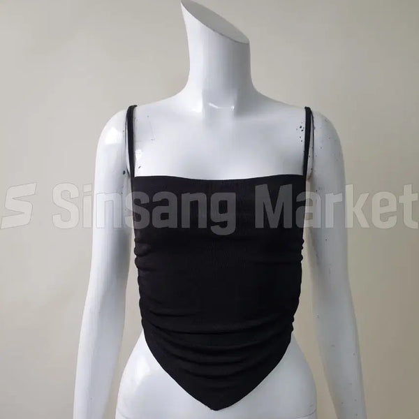 [BUNJANG] Glamour Sleeveless Crop Top / [빠른발송] 글래머나시 스판 크롭