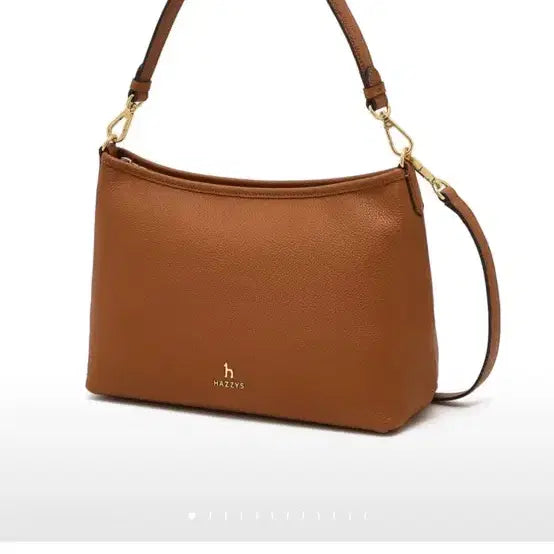 [BUNJANG] Hazzys Women's Leather Shoulder Bag Brown / 헤지스 여성 가죽 숄더백 브라운