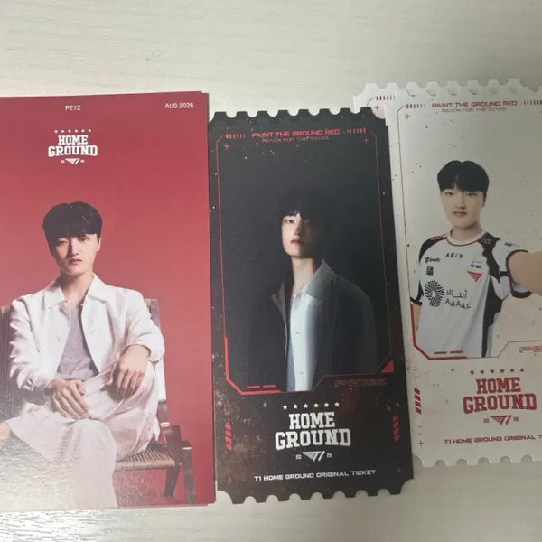 [BUNJANG] T1 Home Ground Phase Postcard Set / 페이즈 3종 엽서+OT T1 HOME GROUND 티원 홈그라운드