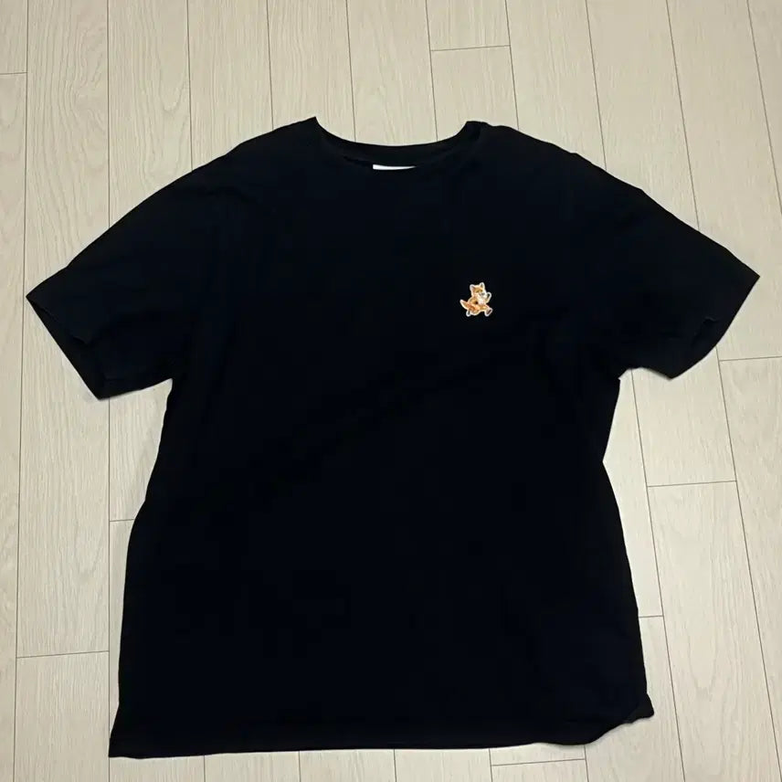[BUNJANG] Maison Kitsuné Fox Head Patch T-shirt Black M / 메종키츠네 폭스헤드 패치 반팔티 블랙 M