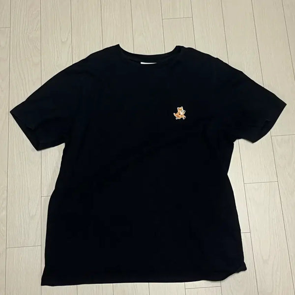 [BUNJANG] Maison Kitsuné Fox Head Patch T-shirt Black M / 메종키츠네 폭스헤드 패치 반팔티 블랙 M