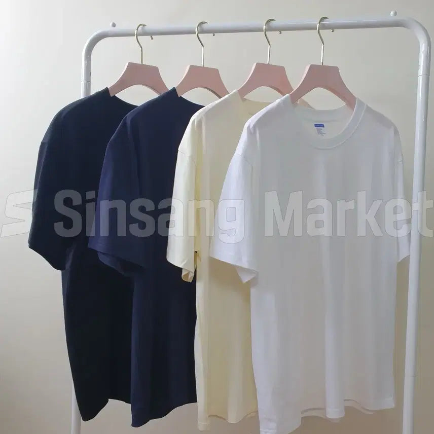 [BUNJANG] Basic Cotton T-Shirt / [빠른발송] 베이직 코튼 티셔츠