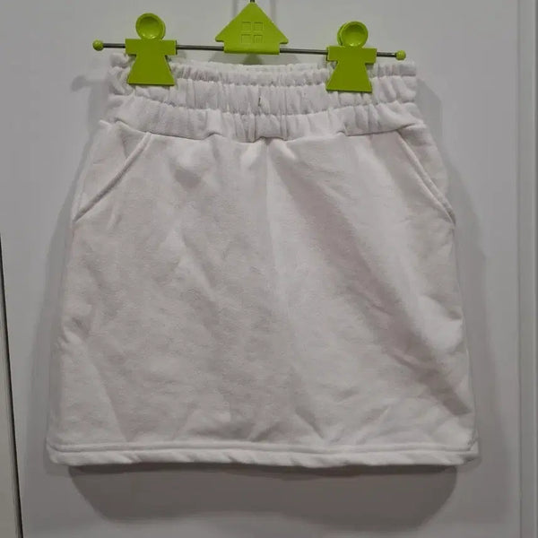[BUNJANG] White Mini Skirt (New) / 미니스커트 화이트(새상품)