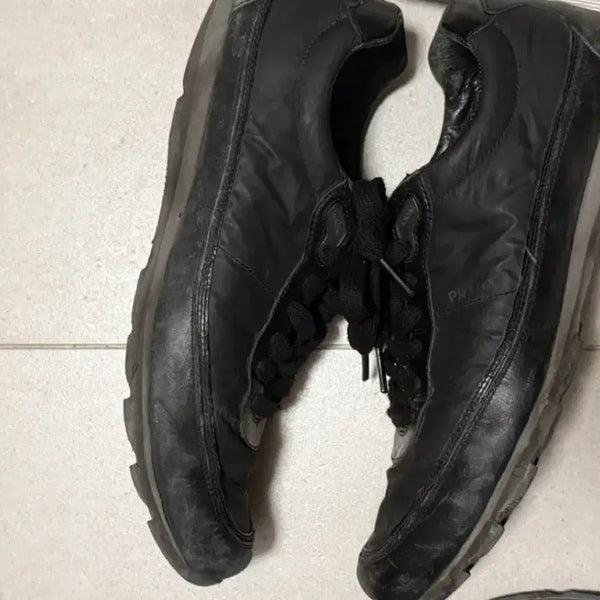 [BUNJANG] Prada Sport Leather Nylon Sneakers / 프라다 스포츠 레더 나일론 스니커즈 260