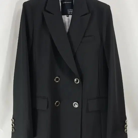 [BUNJANG] Egoist Black Double Button Jacket / 에고이스트 블랙 더블 버튼 자켓