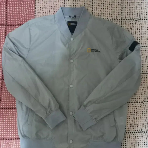[BUNJANG] National Geographic Light Blue Bomber Jacket XL / 내셔널지오그래픽 봄버 자켓 라이트 블루 XL @ 내용꼭필독