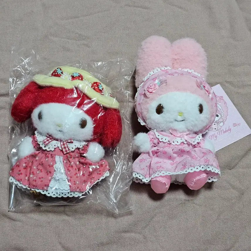 [BUNJANG] My Melody Momomelo & Acamelo Mascot Plush Bundle / 마이멜로디 모모메로 아카메로 마스코트 인형 일괄
