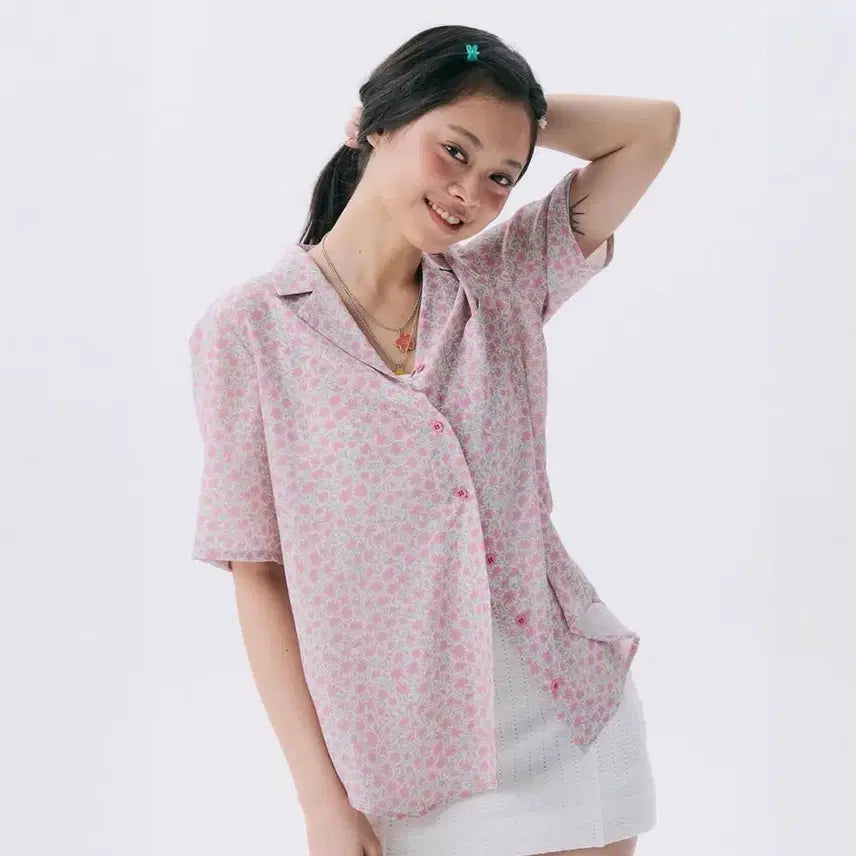 [BUNJANG] Jun Jun Space Flower Pattern Shirt / 준준스페이스 셔츠