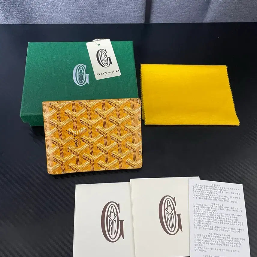 [BUNJANG] Goyard Victorie Yellow Bifold Wallet / 고야드 빅투아르 옐로우 반지갑