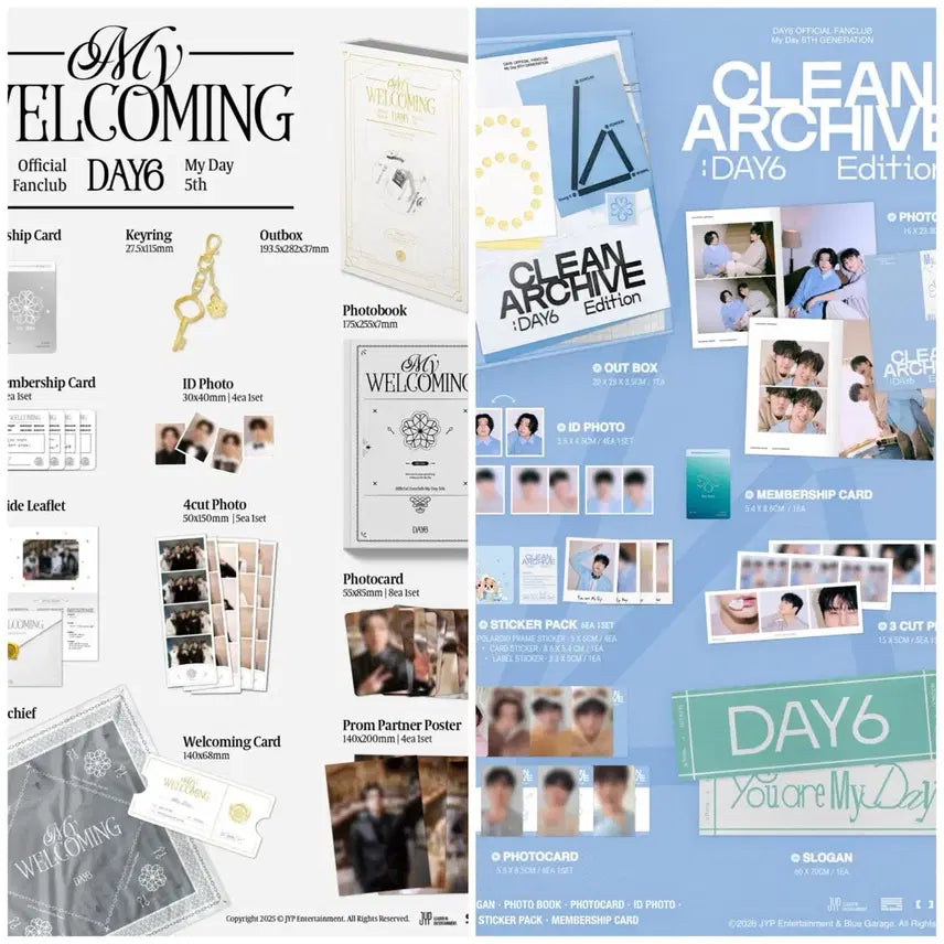 [BUNJANG] Day6 5th & 6th Membership Kit (Sealed, Bundle Set) / 미개봉) 데이식스 5기,6기 키트 일괄