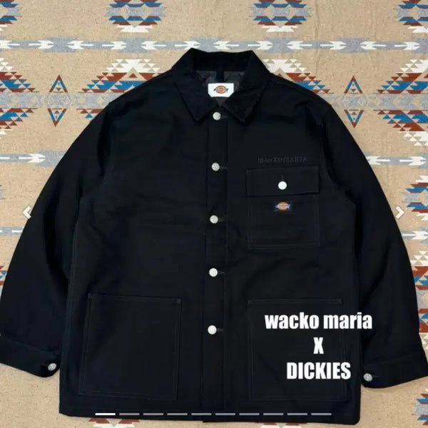 [BUNJANG] Wacko Maria x Dickies Coverall Jacket Black / [L] 와코마리아 x 디키즈 커버올 자켓 블랙