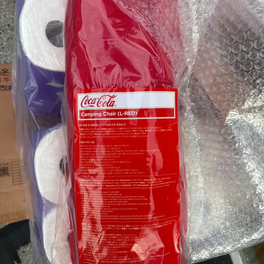 [BUNJANG] Coca-Cola Camping Chair L - Red / 코카콜라 캠핑 체어 L-레드