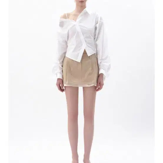 [BUNJANG] Avie Mua Rolled Sleeve Shirt / 아비에무아 롤업 슬리브셔츠