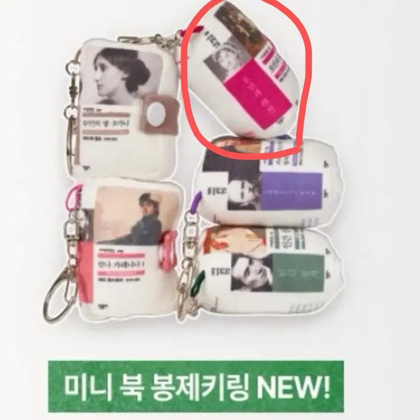[BUNJANG] Gacha "Pride and Prejudice" Plush Keychain (Sealed) / 민음사 가챠 봉제키링 오만과 편견(미개봉)
