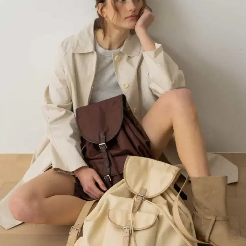 [BUNJANG] Vendy Megan Backpack Butter / 벵디 Megan Backpack_Butter 모리걸 백팩 판매
