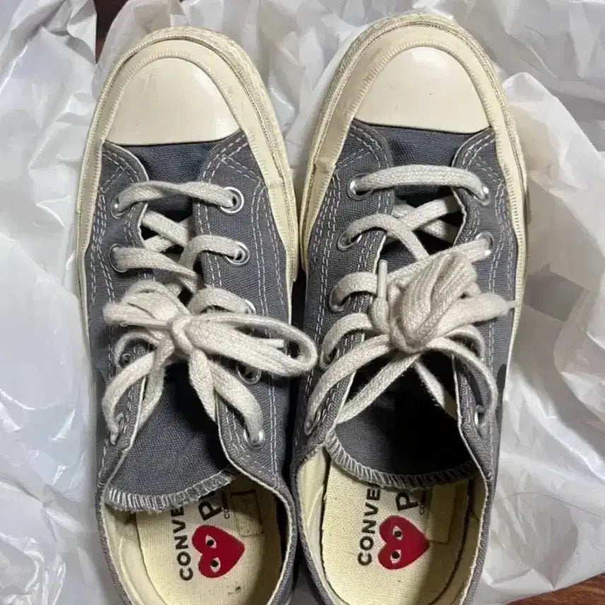 [BUNJANG] Comme des Garçons Converse Chuck Taylor All Star Grey / 꼼데가르송 컨버스 척테일러 그레이