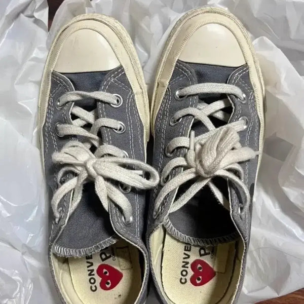 [BUNJANG] Comme des Garçons Converse Chuck Taylor All Star Grey / 꼼데가르송 컨버스 척테일러 그레이