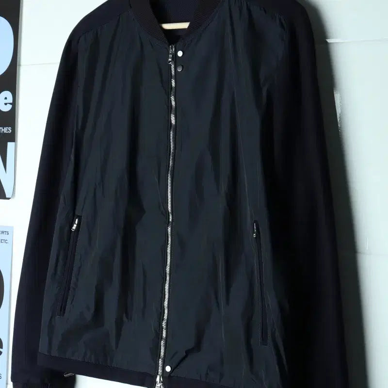 [BUNJANG] Solid Homme Lightweight Zip-Up Windbreaker Bomber Jacket / (XL) 솔리드옴므 집업 바람막이 점퍼자켓 경량 블루종-H37743