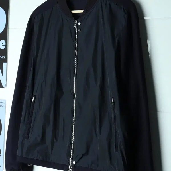 [BUNJANG] Solid Homme Lightweight Zip-Up Windbreaker Bomber Jacket / (XL) 솔리드옴므 집업 바람막이 점퍼자켓 경량 블루종-H37743