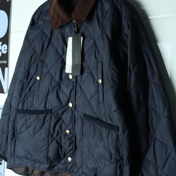 [BUNJANG] The Edge Zip-Up Windbreaker Jumper Jacket / W(M) 더엣지 집업 바람막이 점퍼자켓 새상품 누빔 크롭-H37745