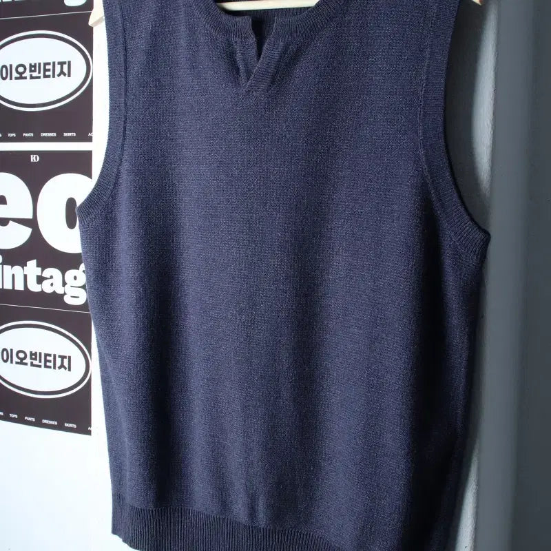 [BUNJANG] Mind Bridge Knit Vest Blue / (XL) 마인드브릿지 니트 조끼 블루 놈코어-H37760