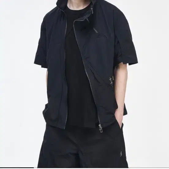 [BUNJANG] Songzio Ascent Half Zip-up Black Size 46 / 송지오 엘리엇 에밀 어센트 하프집업 블랙 46