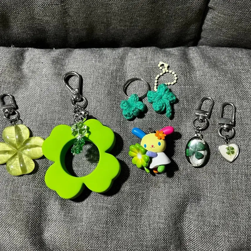 [BUNJANG] Clover Collection Keychain Bundle / [일괄] 클로버 모음 키링