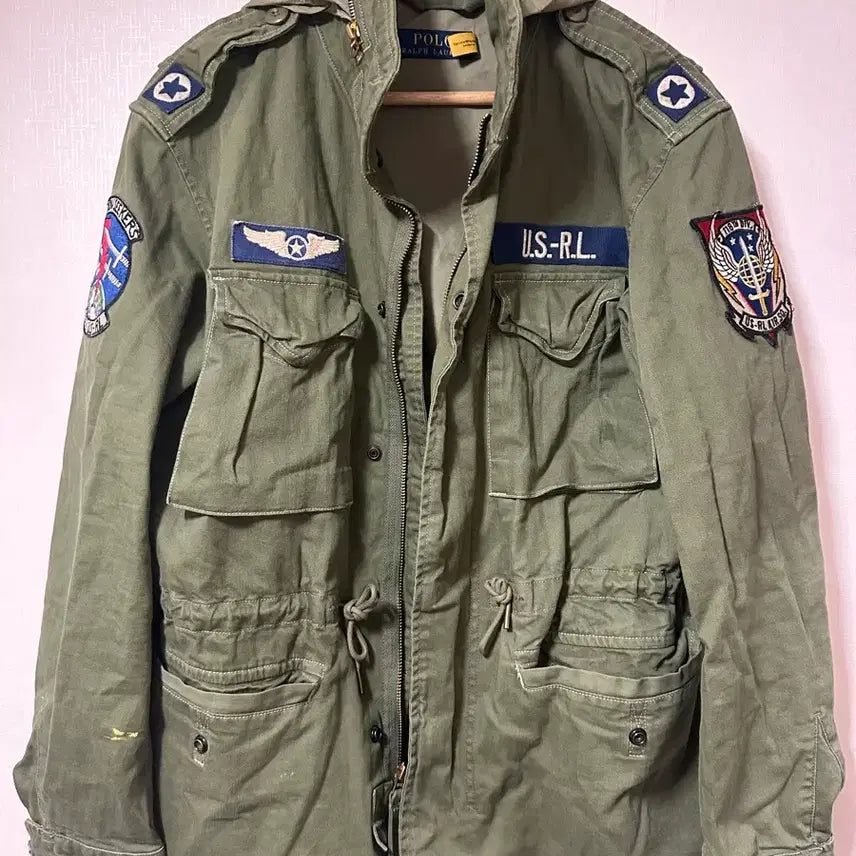 [BUNJANG] Ralph Lauren Patchwork Field Jacket (Size S) / 랄프로렌 패치워크 필드자켓 S