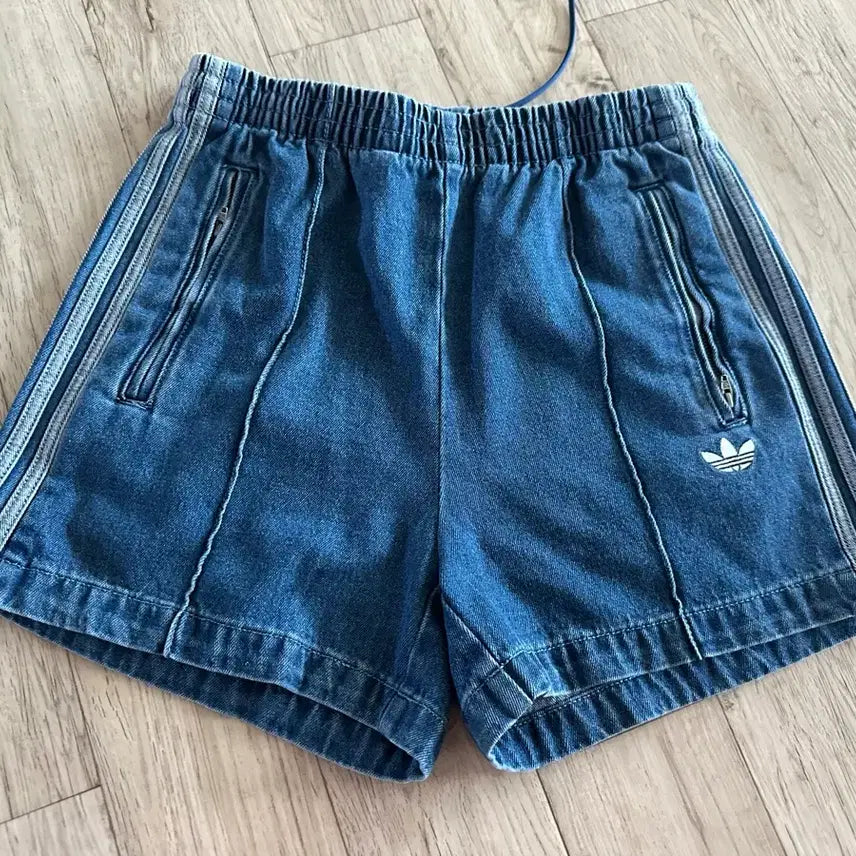 [BUNJANG] Adidas Denim 3-Stripe Short Pants / 아디다스 데님 3선 숏팬츠